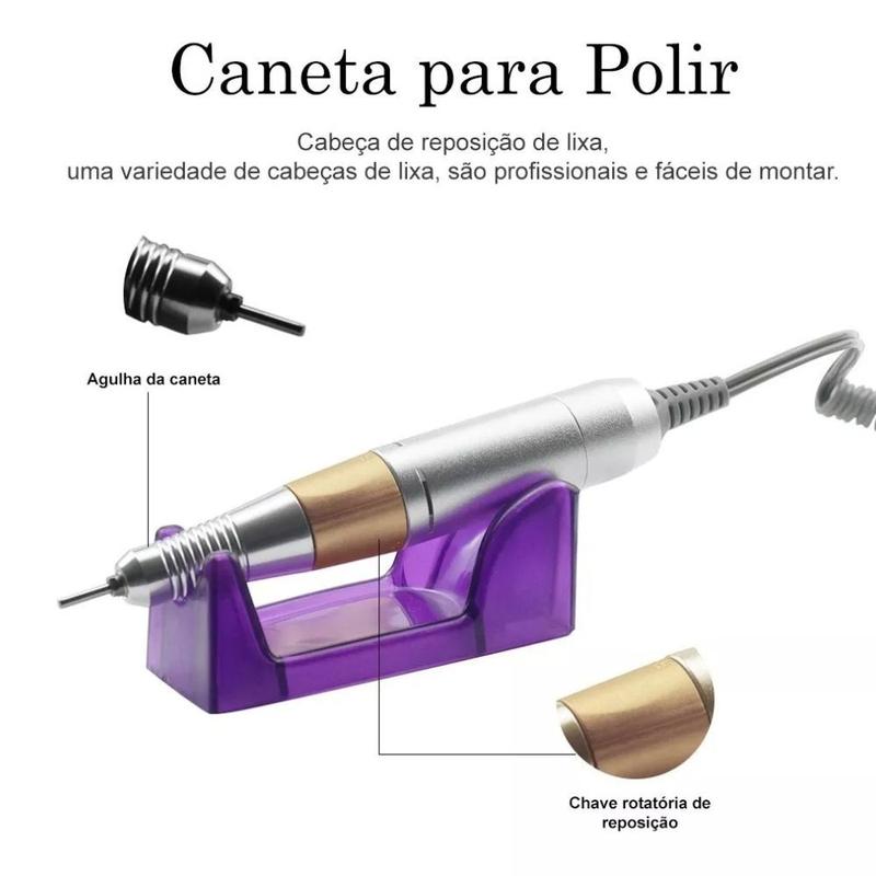 ・ lily (⁠◍⁠•⁠ᴗ⁠•⁠◍⁠)⁠❤ Lixadeira Motor Unhas Nail Drill Porquinho 35.000rpm Bivolt 126-7